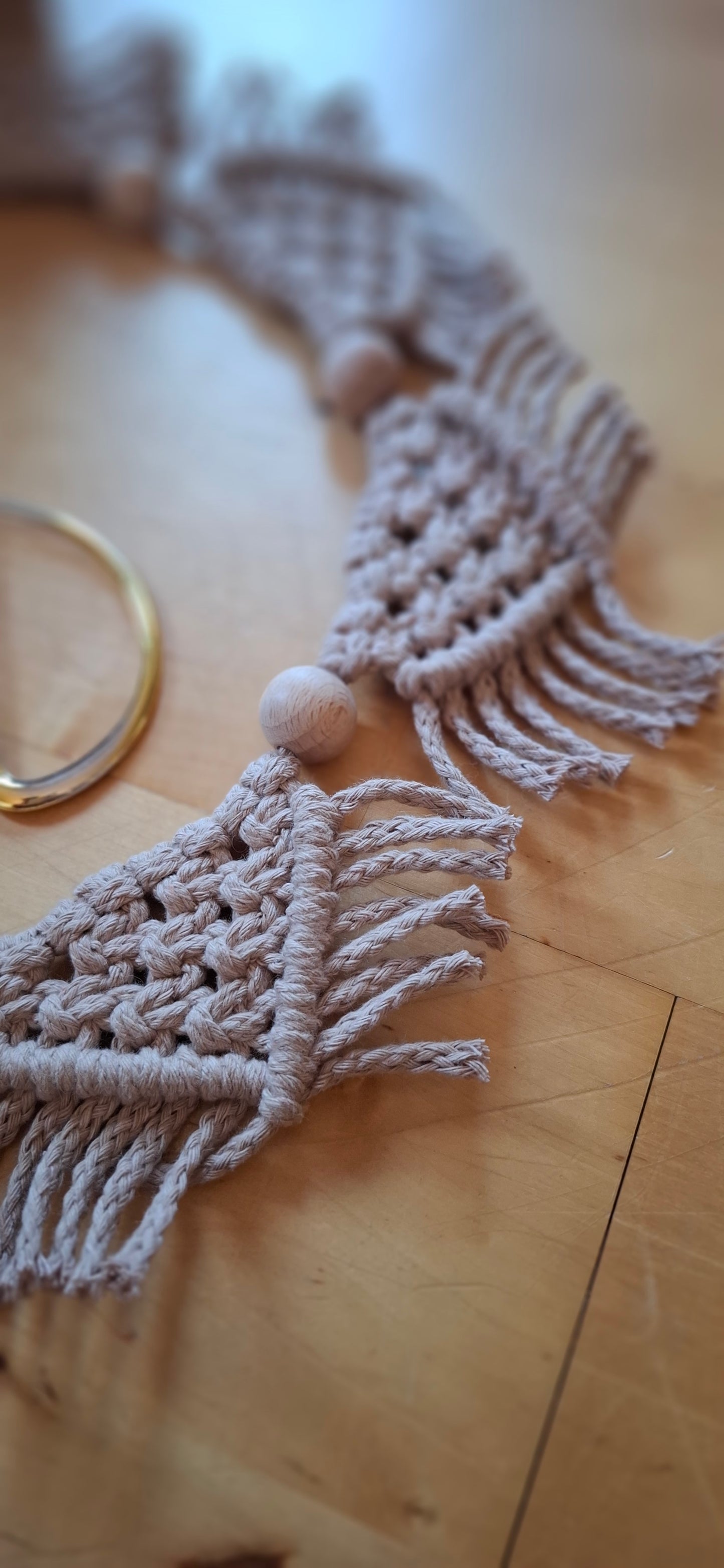 Makramee Mini Wimpelkette