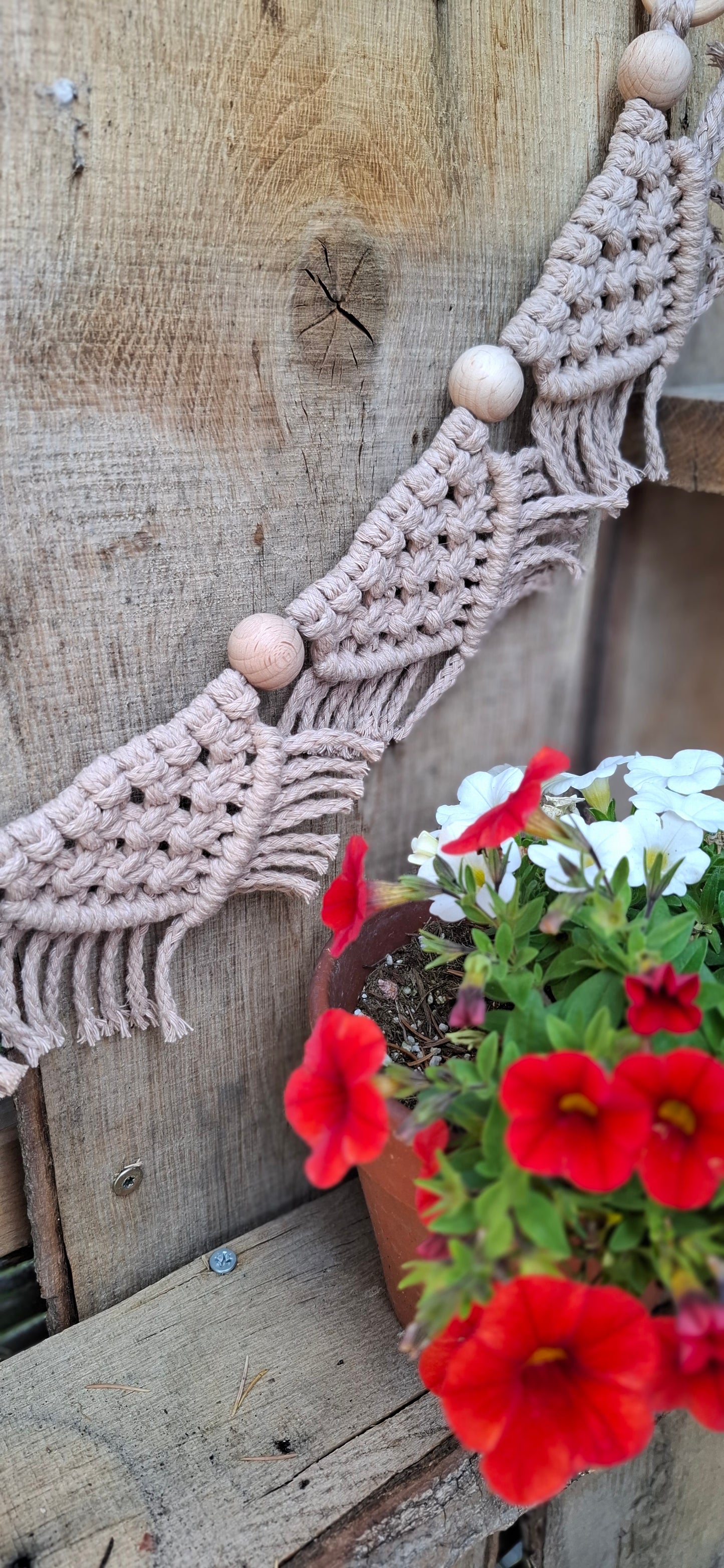 Makramee Mini Wimpelkette