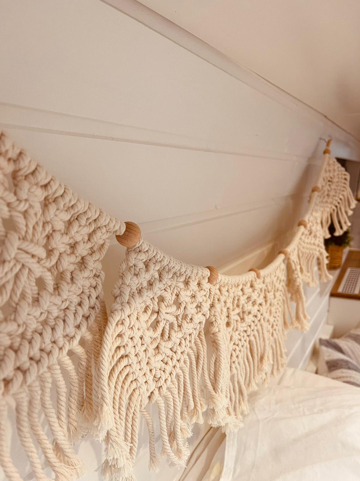 Makramee Wimpelkette