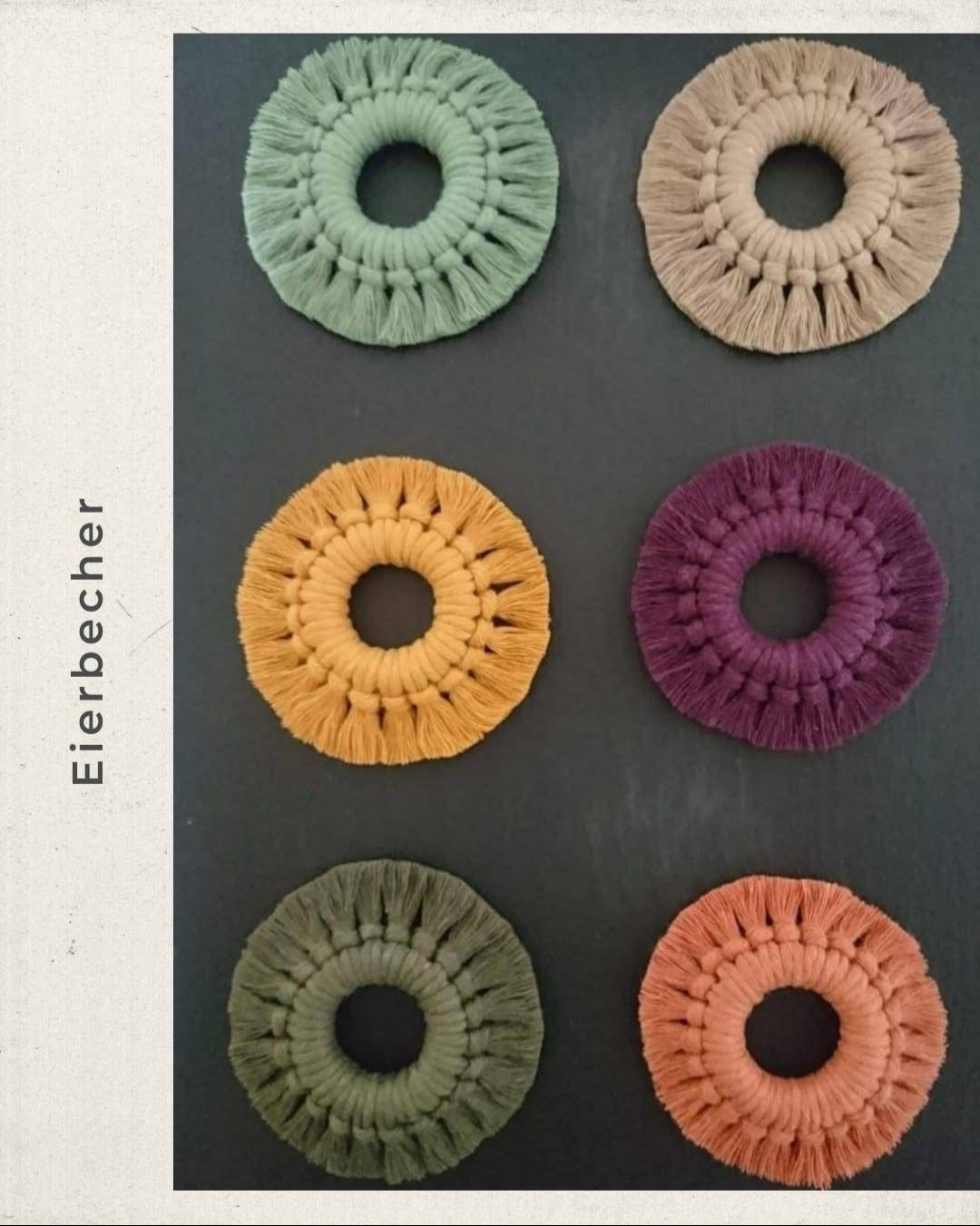 Makramee Eierhalter